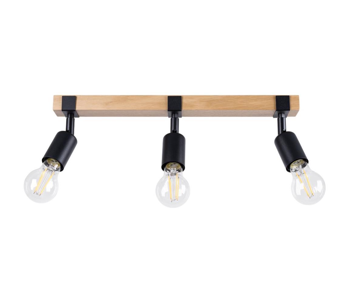 Donoci Bodové svietidlo ZUCA 3xE27/15W/230V čierna