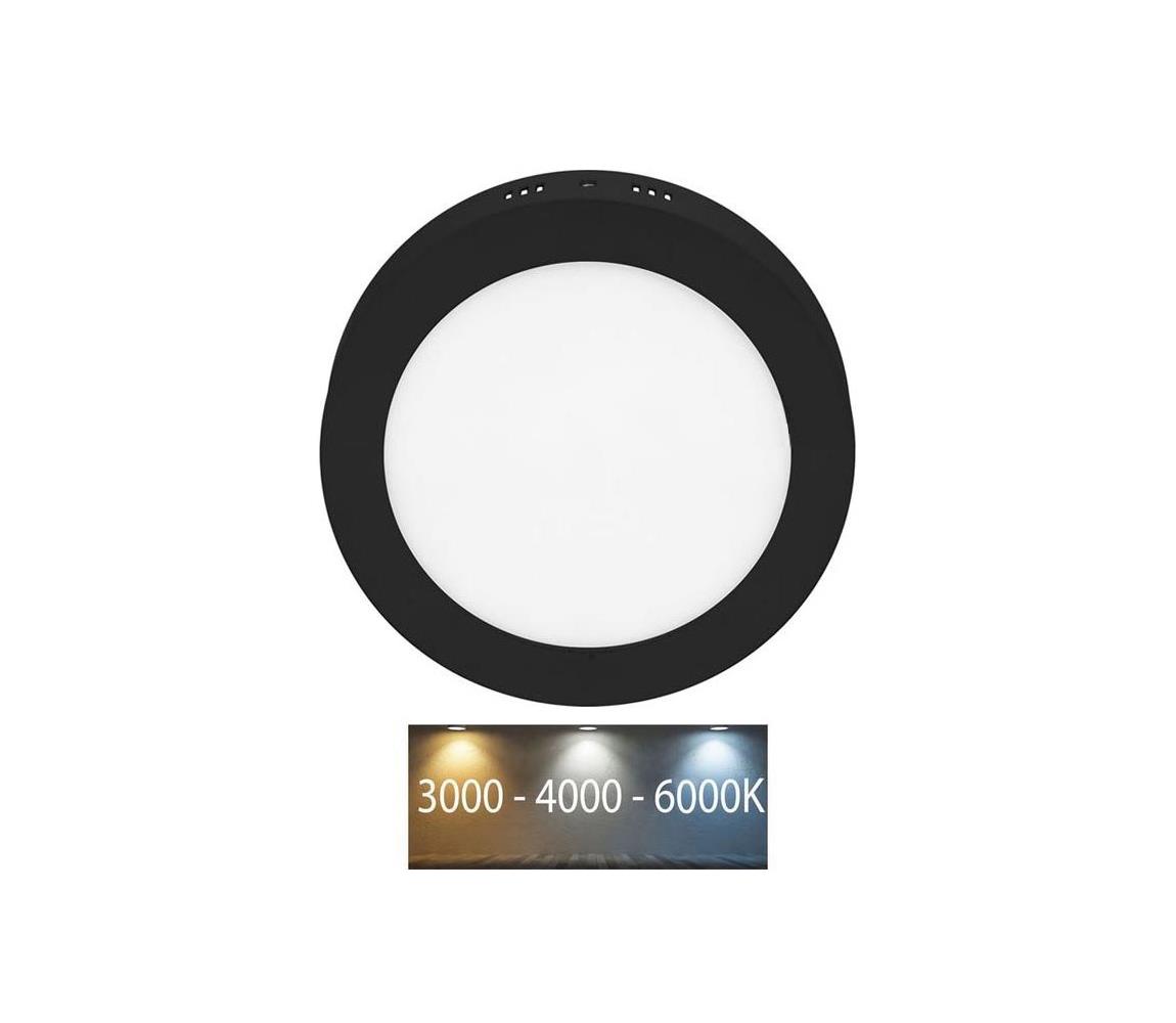 Donoci CSL-CCT/18W/CR - LED Stropné svietidlo LADA LED/18W/230V čierna