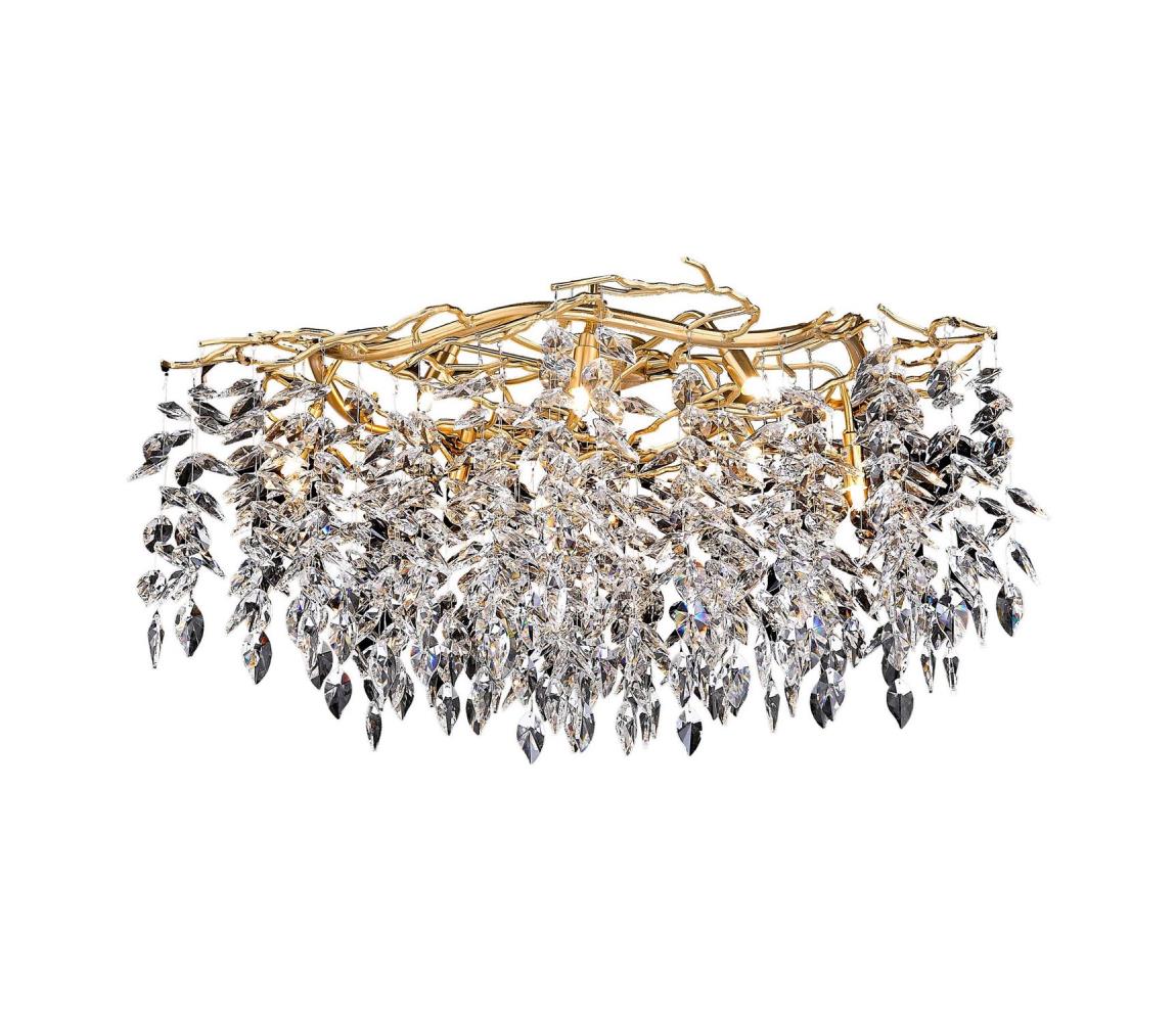 Donoci Krištáľový prisadený luster 12xG9/40W/230V zlatá CA011/800C