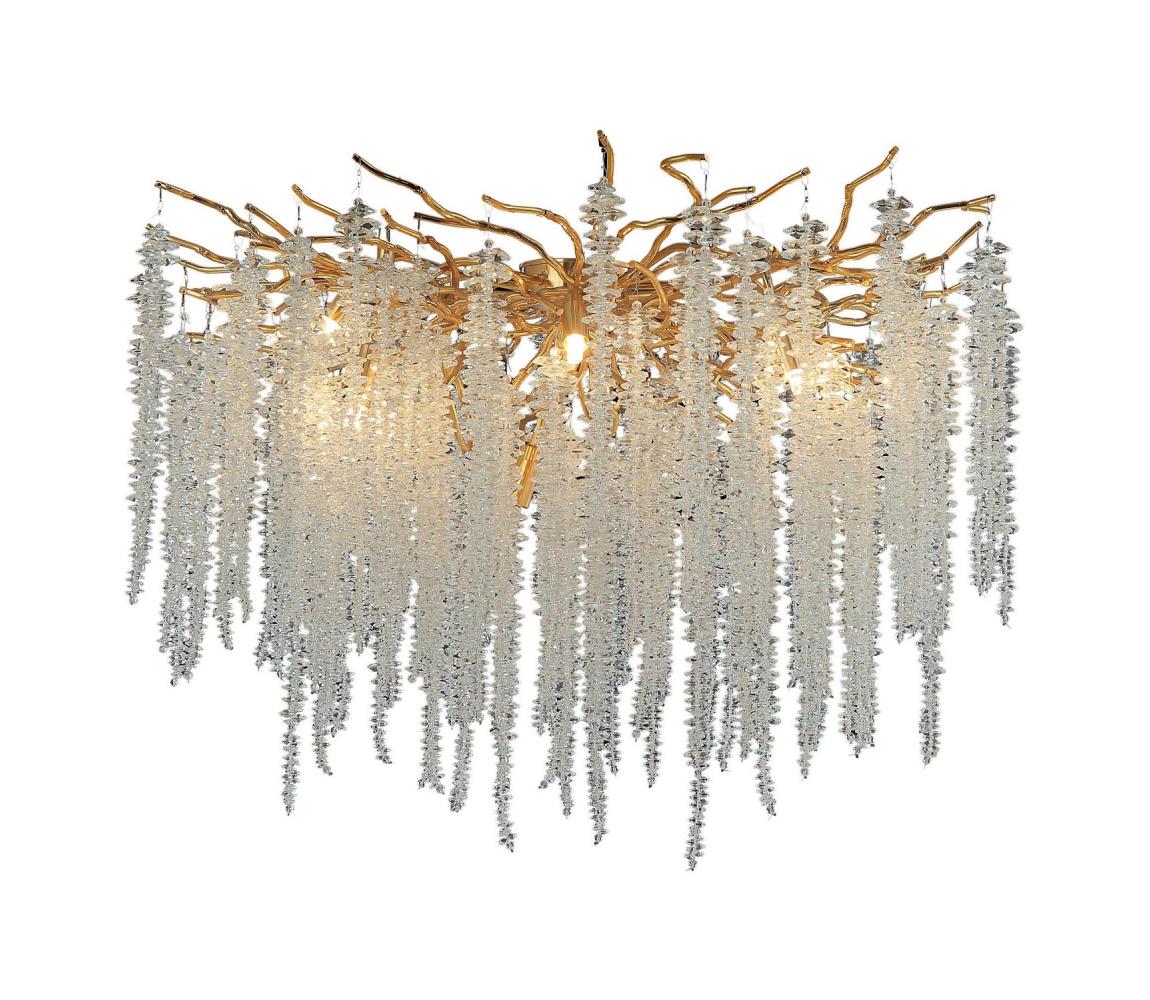 Donoci Krištáľový prisadený luster 12xG9/40W/230V zlatá CA021/800C