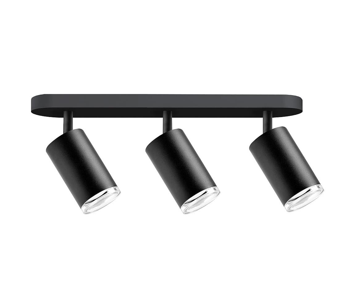 Donoci Kúpeľňové bodové svietidlo TURYN 3xGU10/10W/230V IP44 čierna