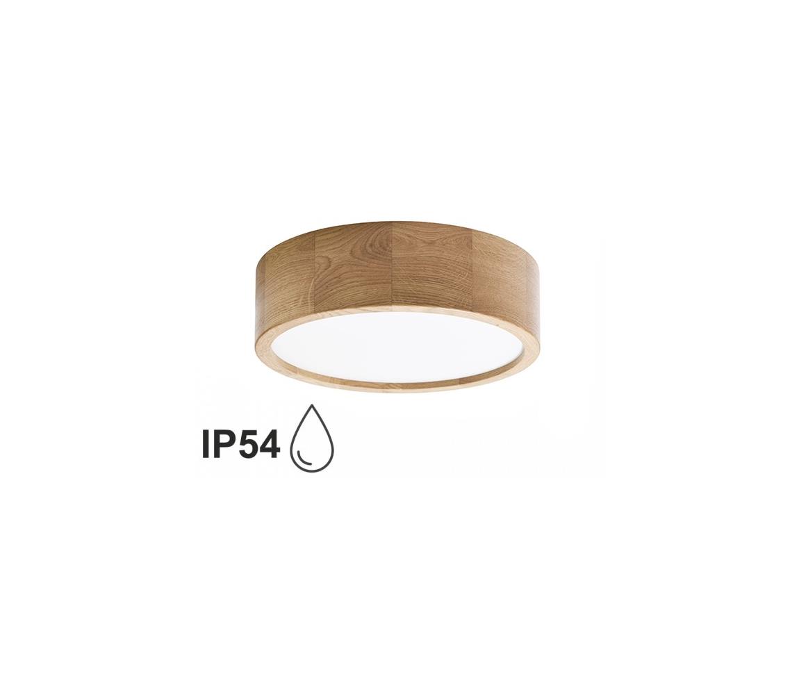 Donoci Kúpeľňové stropné svietidlo CLEO 2xE27/24W/230V IP54 pr. 27,5 cm dub