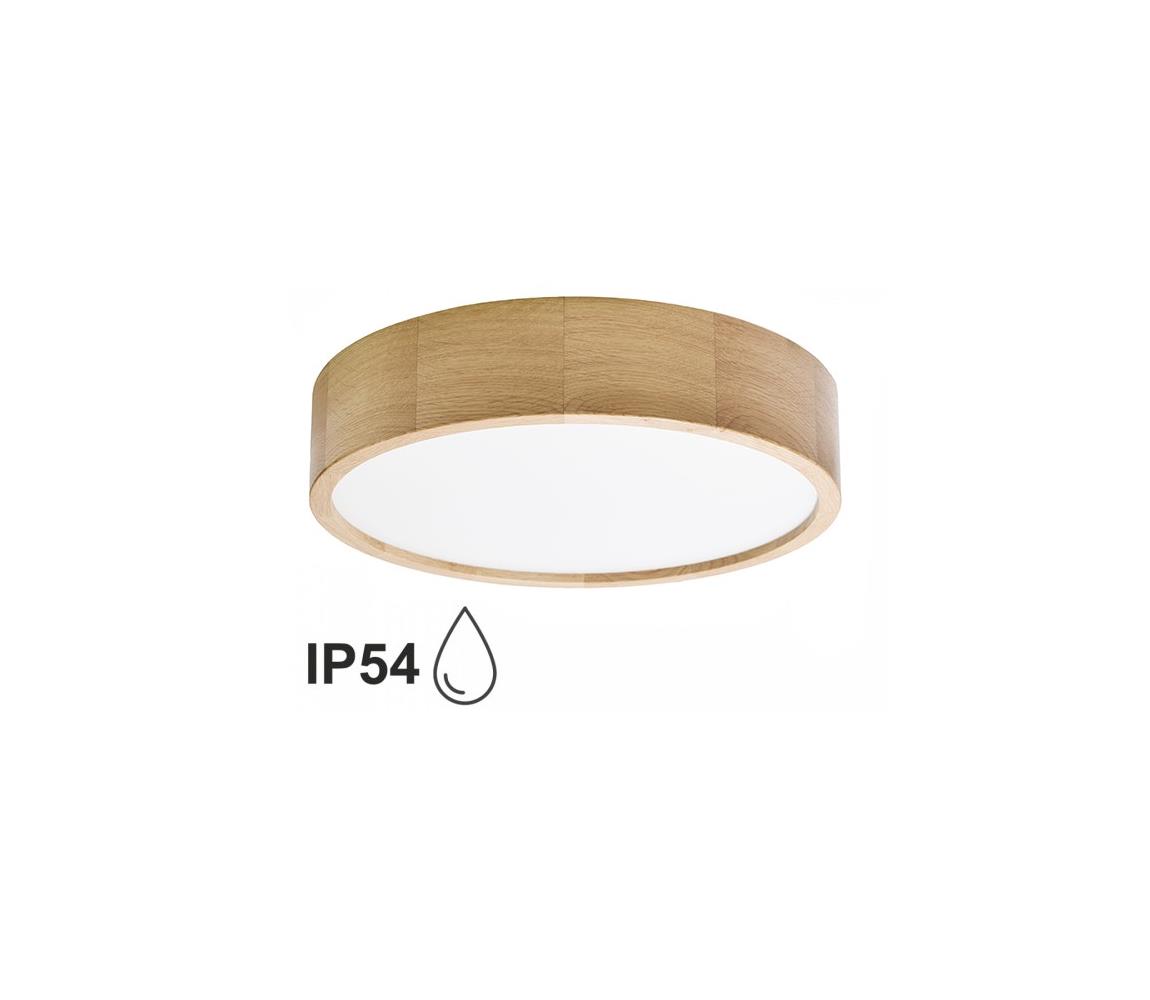 Donoci Kúpeľňové stropné svietidlo CLEO 3xE27/24W/230V IP54 pr. 37,5 cm dub