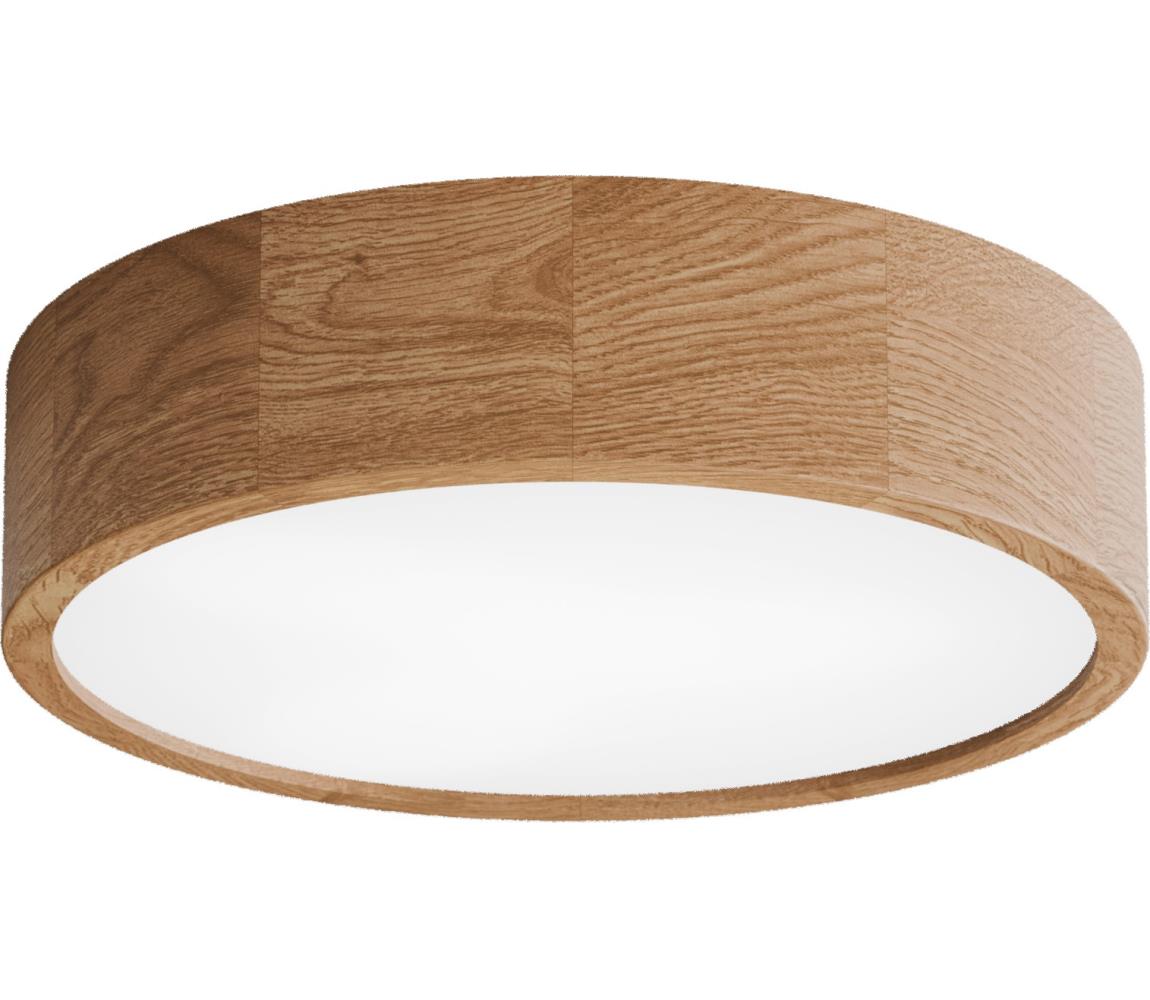 Donoci Kúpeľňové stropné svietidlo CLEO so senzorom, 3xE27/24W/230V, pr. 37,5 cm, IP54, dub