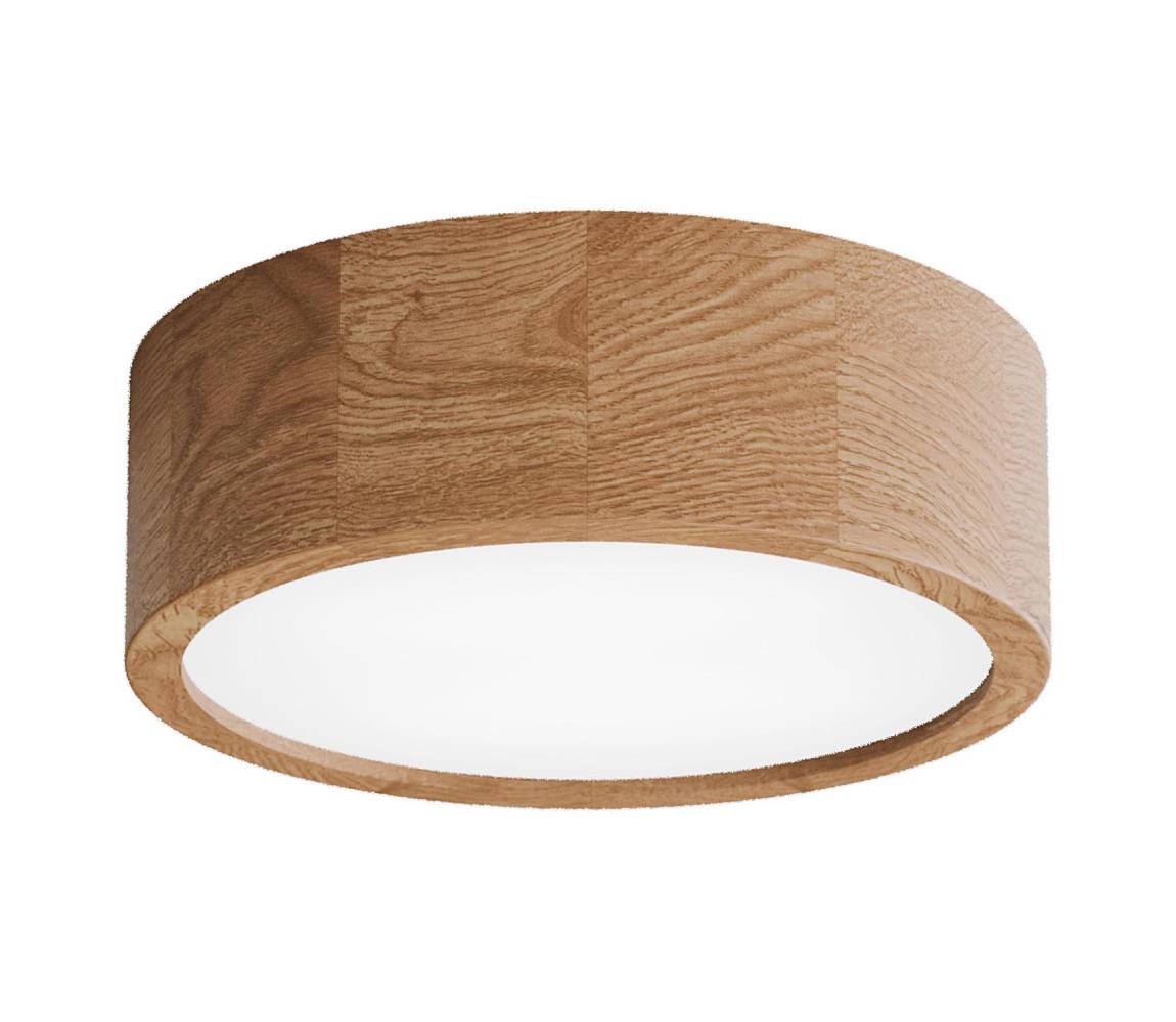 Donoci Kúpeľňové stropné svietidlo so senzorom CLEO 2xE27/24W/230V pr. 27,5 cm IP54 dub 5907623692634