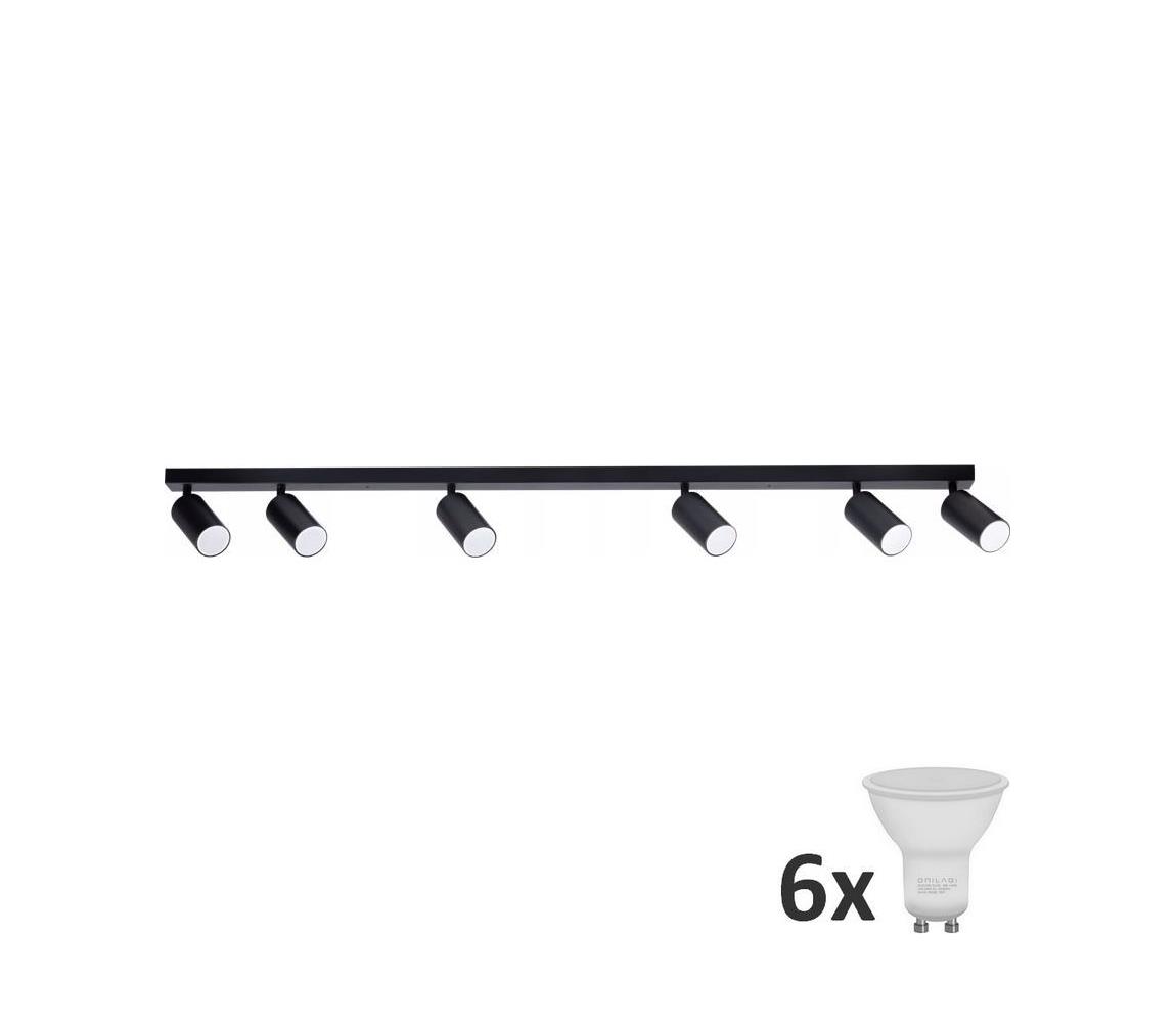 Donoci LED Bodové svietidlo ANGIE 6xGU10/6W/230V čierna