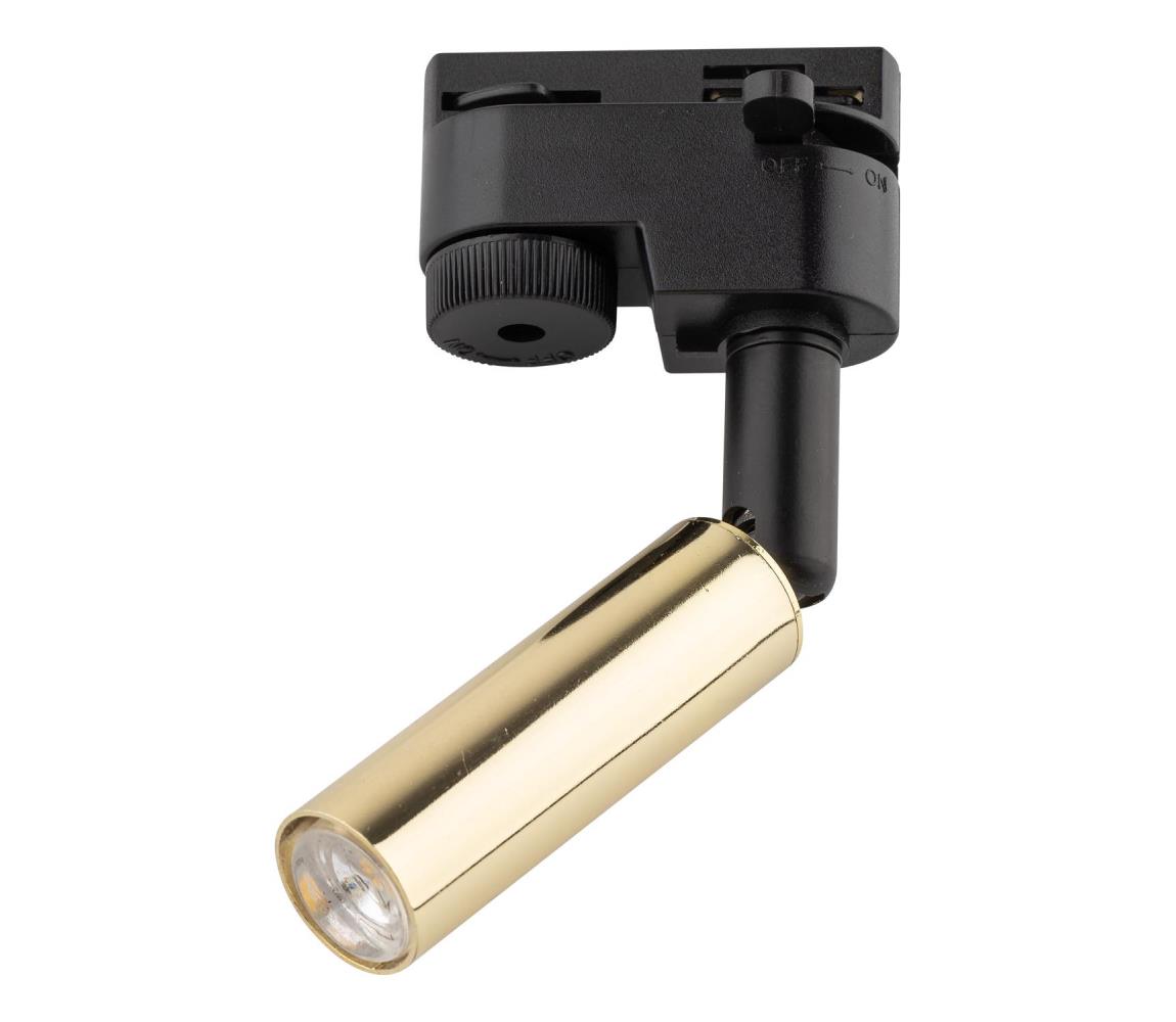 Donoci LED Bodové svietidlo do lištového systému LAGOS 1xG9/3W/230V zlatá/čierna