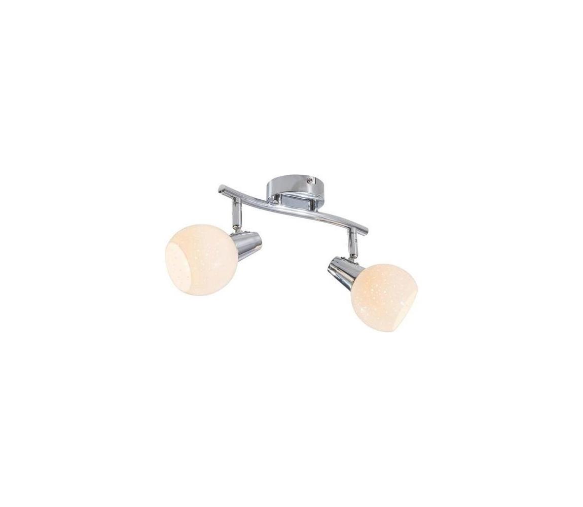 Donoci LED Bodové svietidlo DOXY 2xE14/4W/230V lesklý chróm