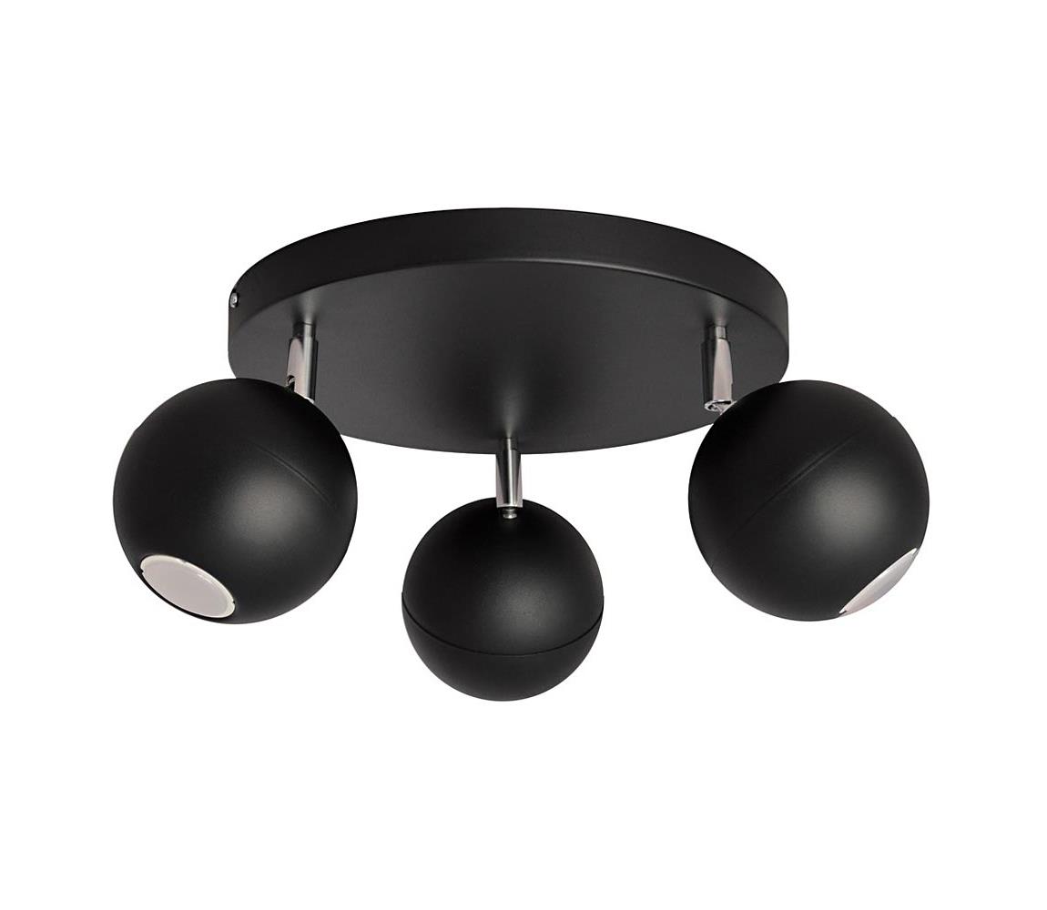 Donoci LED Bodové svietidlo MIDWAY 3xGU10/4,8W/230V čierna