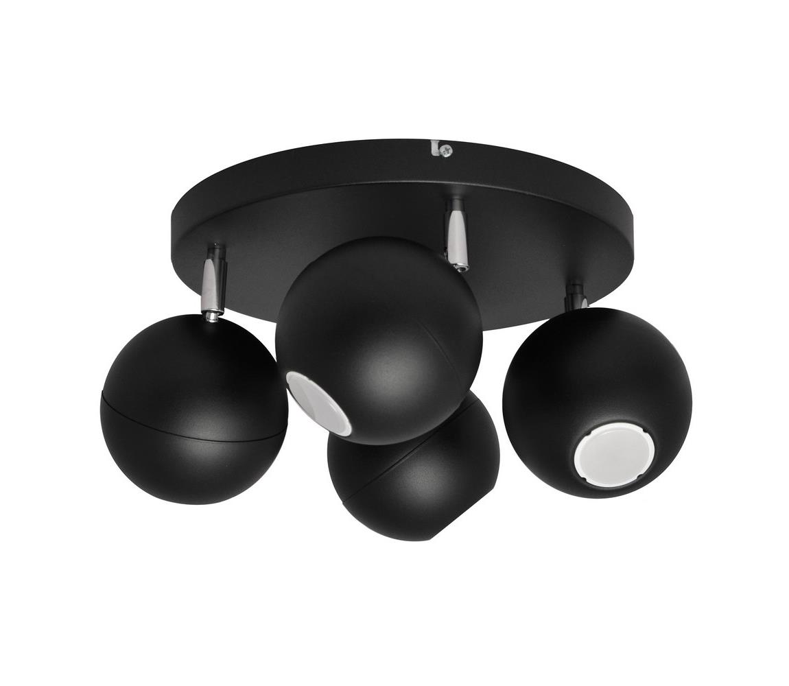 Donoci LED Bodové svietidlo MIDWAY 4xGU10/6,5W/230V čierna