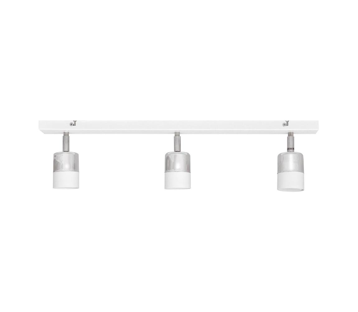 Donoci LED Bodové svietidlo TUBSSON 3xGU10/4,8W/230V biela/lesklý chróm