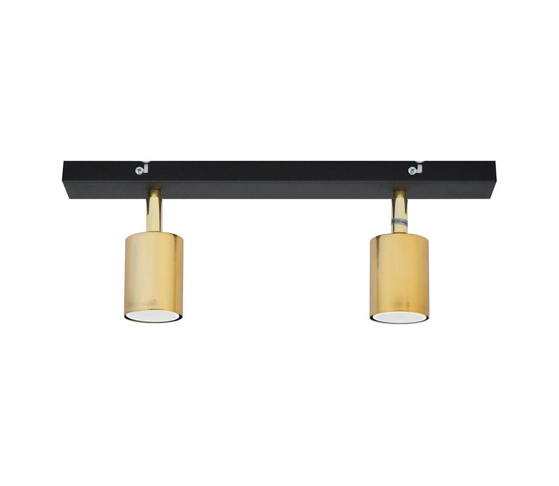 Donoci LED Bodové svietidlo TUNE 2xGU10/4,8W/230V zlatá/čierna