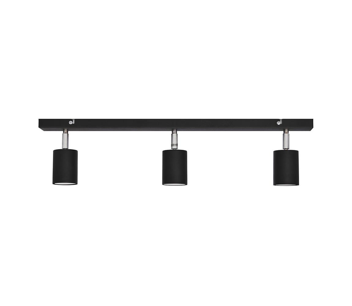 Donoci LED Bodové svietidlo TUNE 3xGU10/4,8W/230V čierna