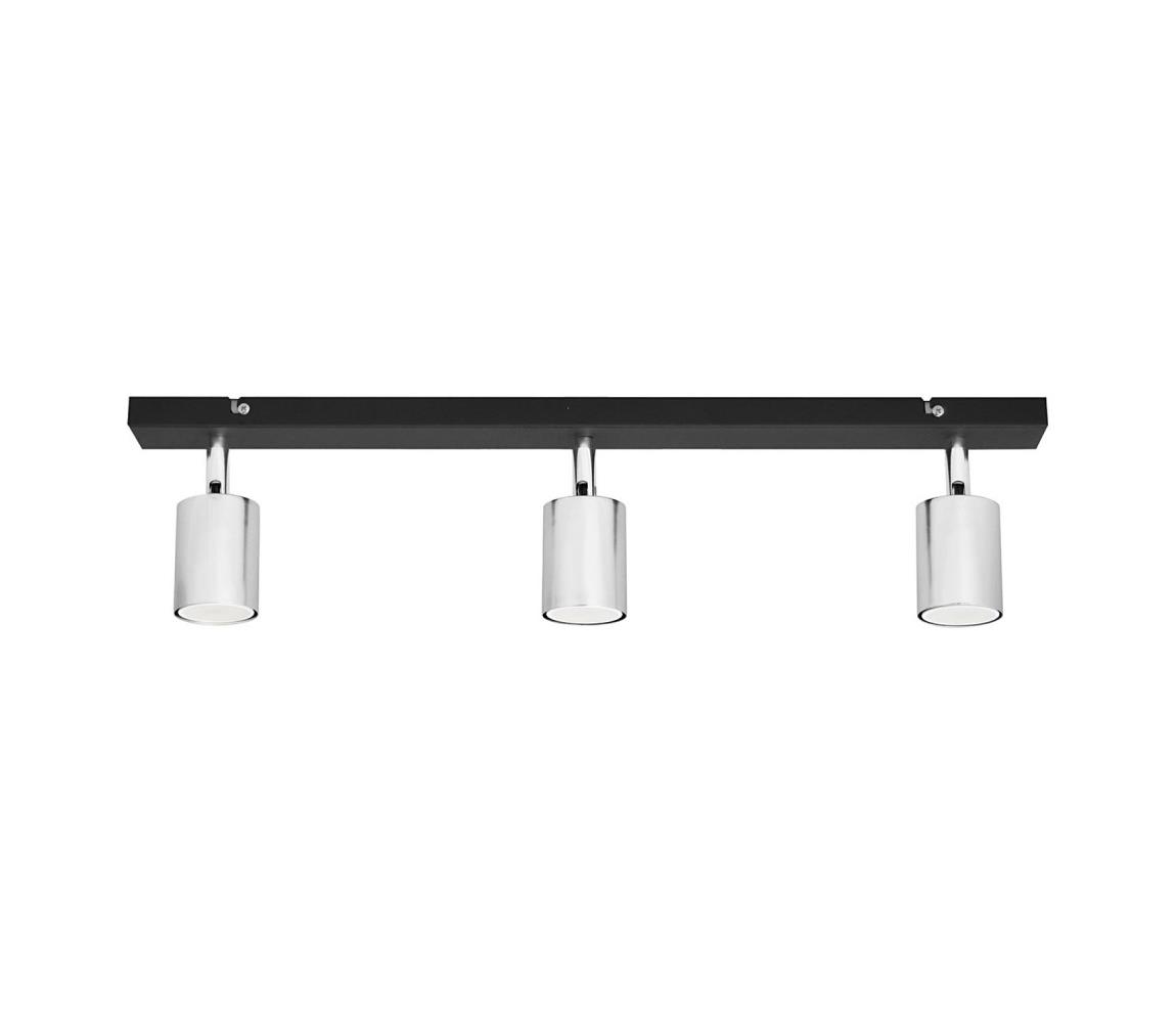 Donoci LED Bodové svietidlo TUNE 3xGU10/4,8W/230V matný chróm/čierna