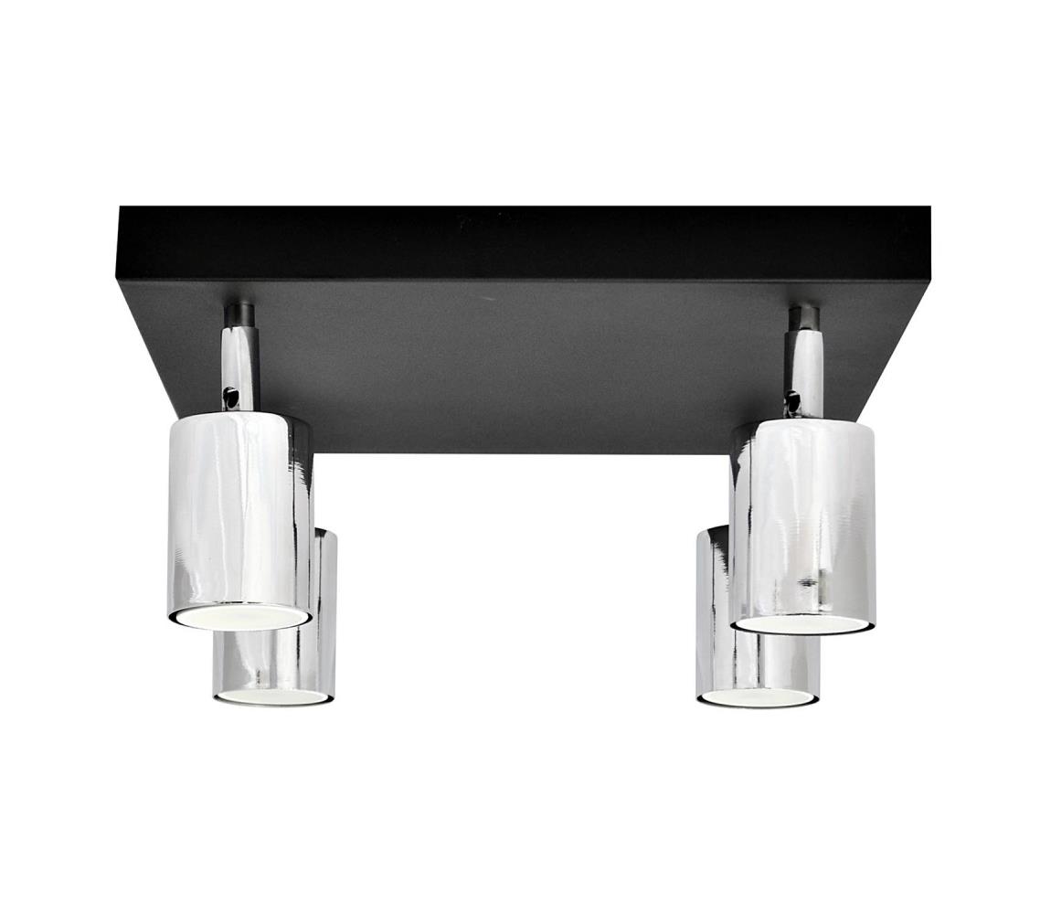 Donoci LED Bodové svietidlo TUNE 4xGU10/4,8W/230V matný chróm/čierna