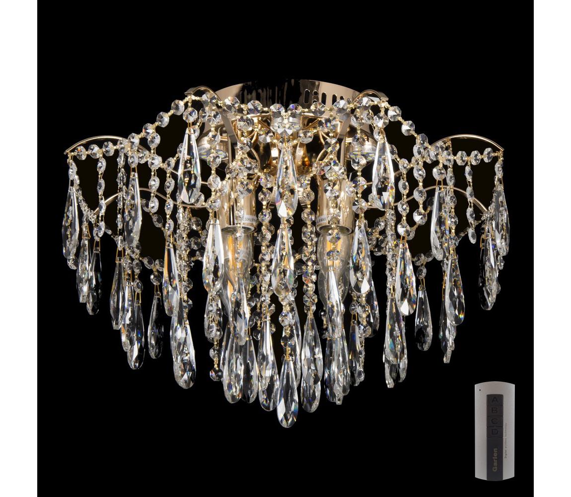 Donoci LED Krištáľové stropné svietidlo 4xE27/60W/230V + 4xLED/3W