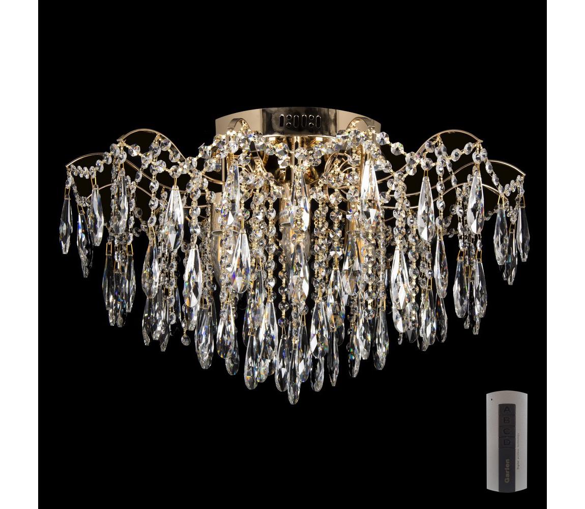 Donoci LED Krištáľové stropné svietidlo 6xE27/60W/230V + 6xLED/3W