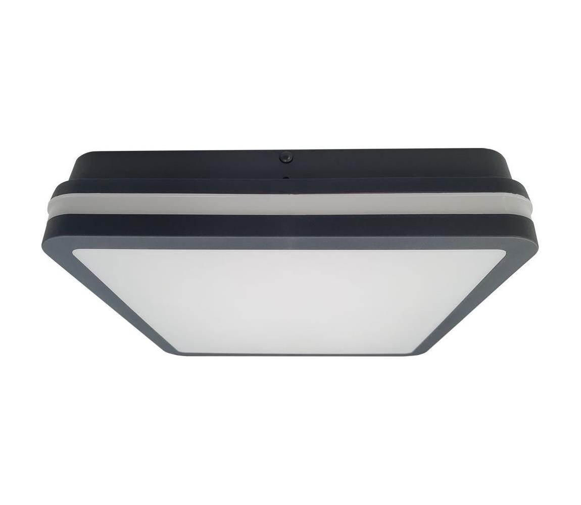 Donoci LED Kúp. stropné svietidlo ELLÉ LED/24W/230V 3000/4000/6500K 26x26 cm IP54 antr