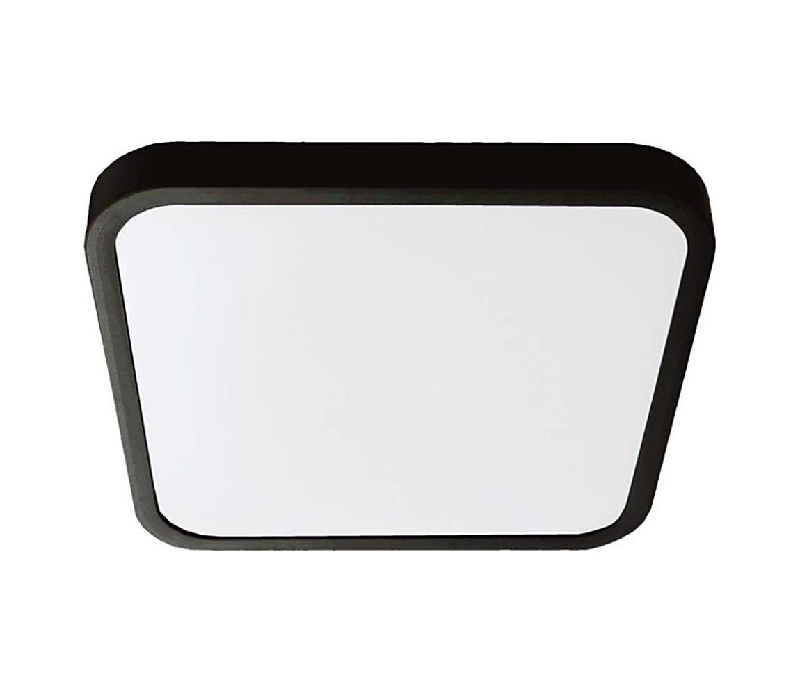 Donoci LED Kúpeľňové stropné svietidlo LED/18W/230V 3000K IP44 25x25 cm čierna
