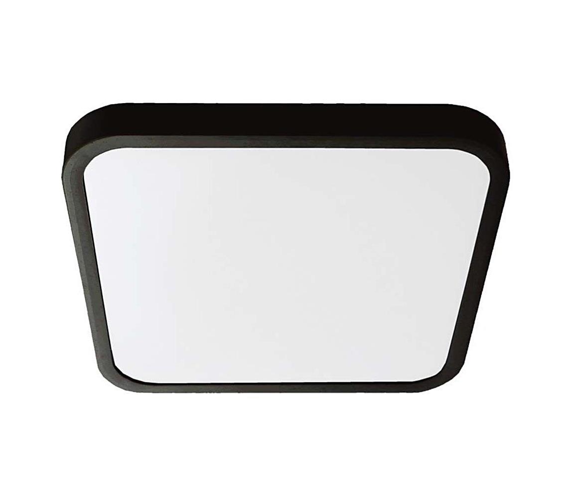 Donoci LED Kúpeľňové stropné svietidlo LED/18W/230V 4000K IP44 25x25 cm čierna