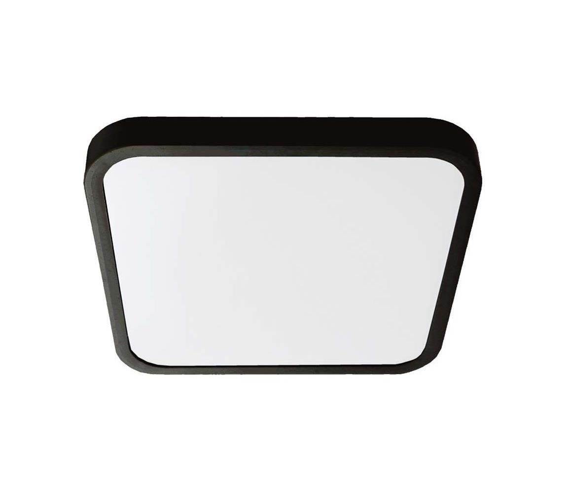 Donoci LED Kúpeľňové stropné svietidlo LED/18W/230V IP44 3000K 25x25 cm čierna
