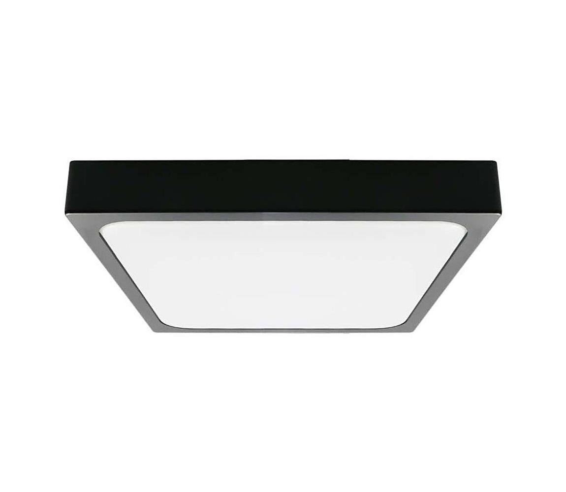 Donoci LED Kúpeľňové stropné svietidlo LED/24W/230V 6500K IP44 29,5x29,5 cm čierna