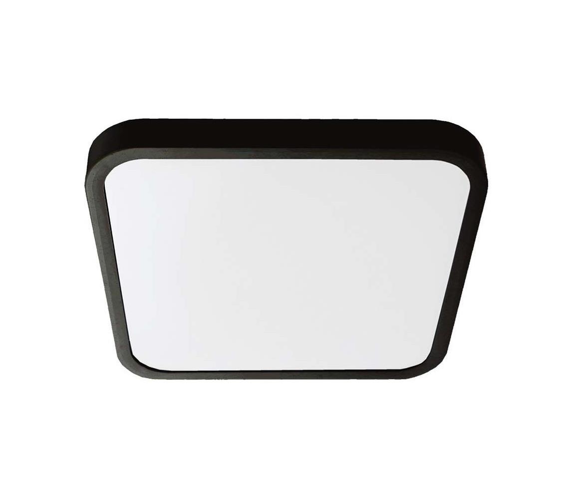 Donoci LED Kúpeľňové stropné svietidlo LED/24W/230V IP44 3000K 29x29 cm čierna