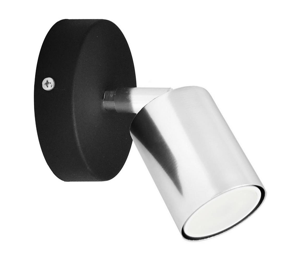Donoci LED Nástenné bodové svietidlo TUNE 1xGU10/4,8W/230V matný chróm/čierna