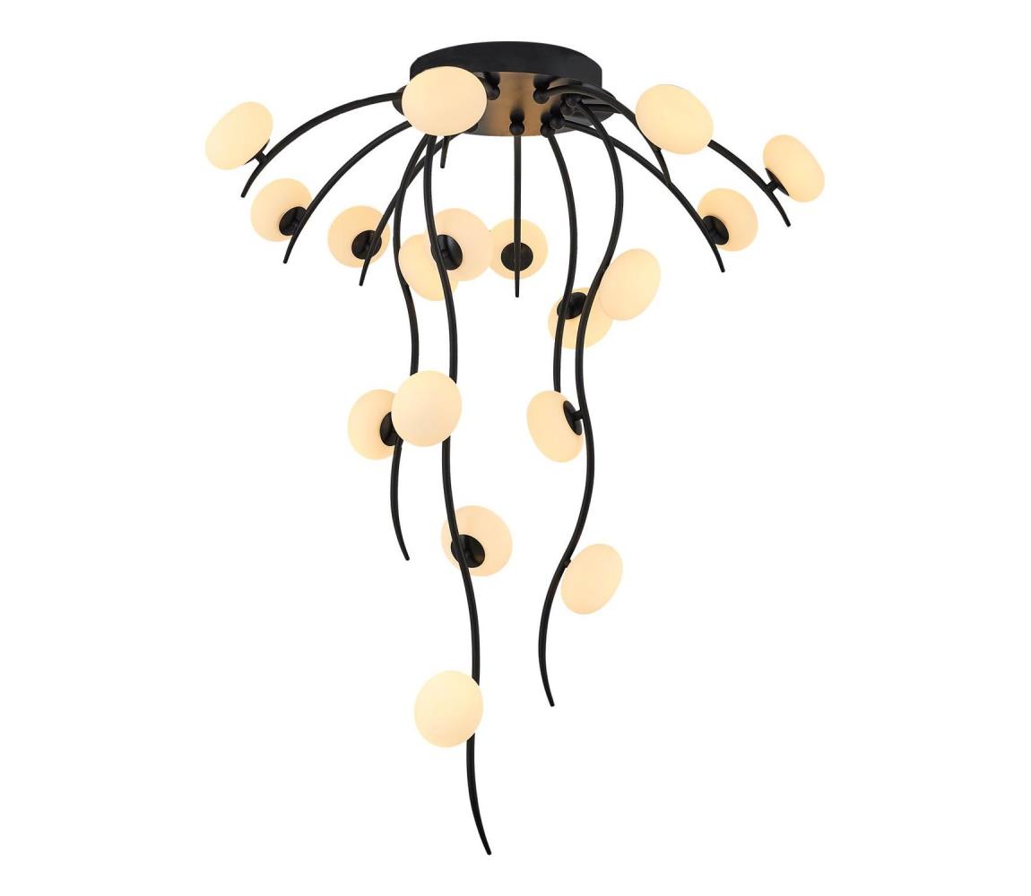 Donoci LED Prisadený luster GELA 18xLED/3W/230V 3000K čierna 414LRC1414