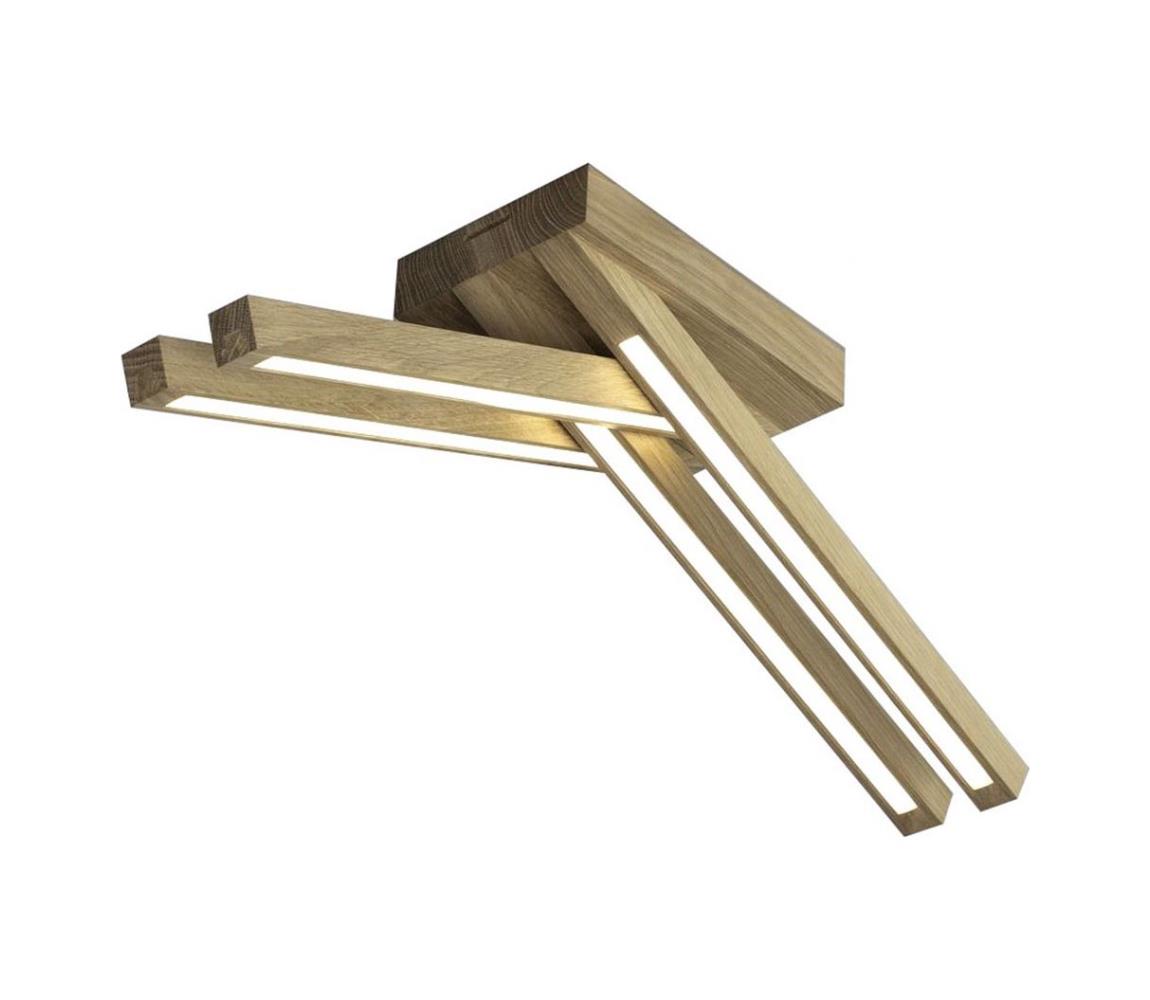 Donoci LED Prisadený luster LINUS 4xLED/4,5W/230V matný dub 2246474