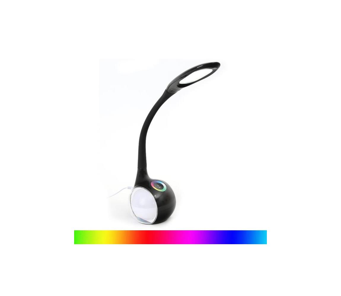 Donoci LED RGB Stmievateľná stolná lampa LED/7W/230V čierna