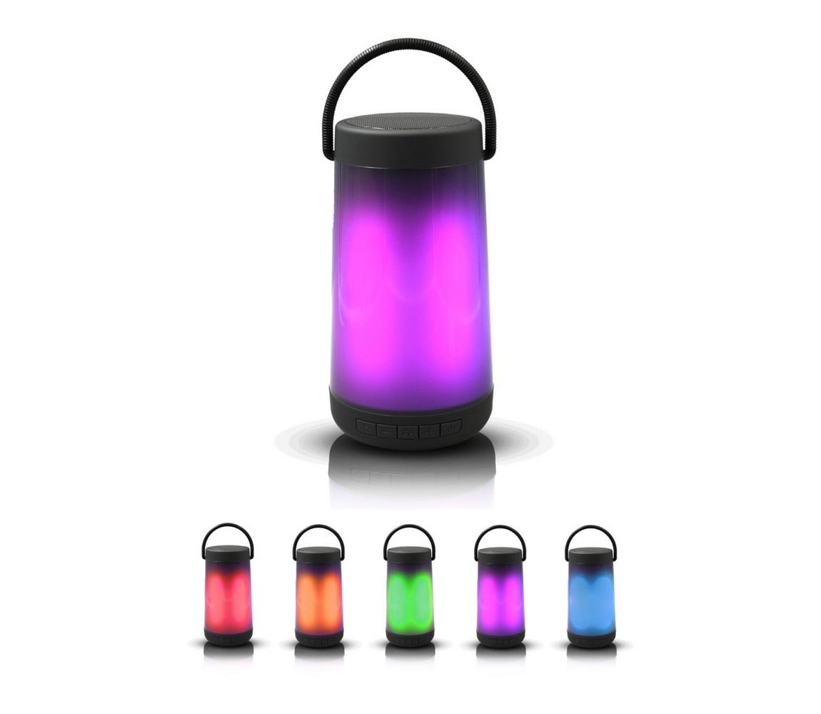 Donoci LED RGB Stolná lampa s bluetooth reproduktorom 5W/3,7V