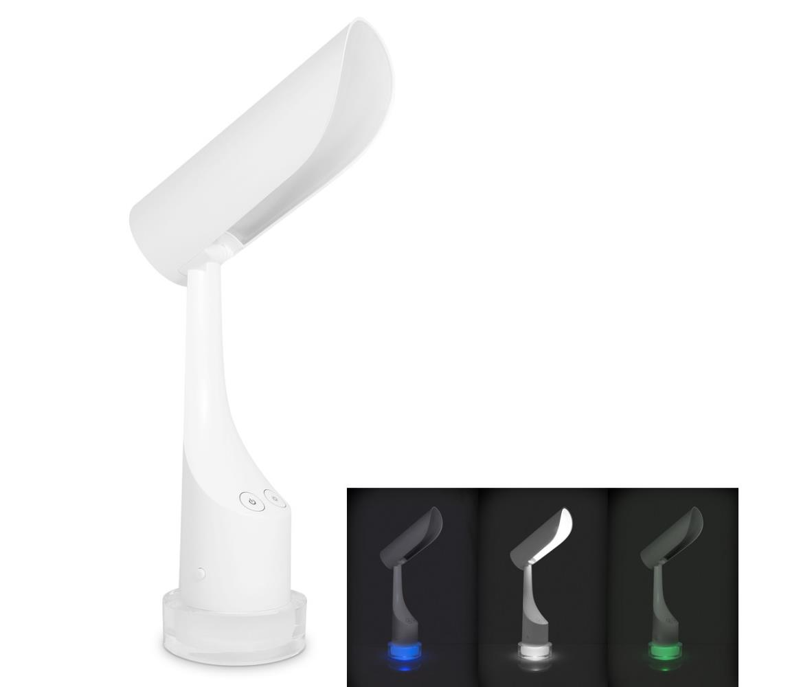 Donoci LED RGBW Stmievateľná nabíjacia stolná lampa LED/5W/5V 2000 mAh 3000/6000K biela