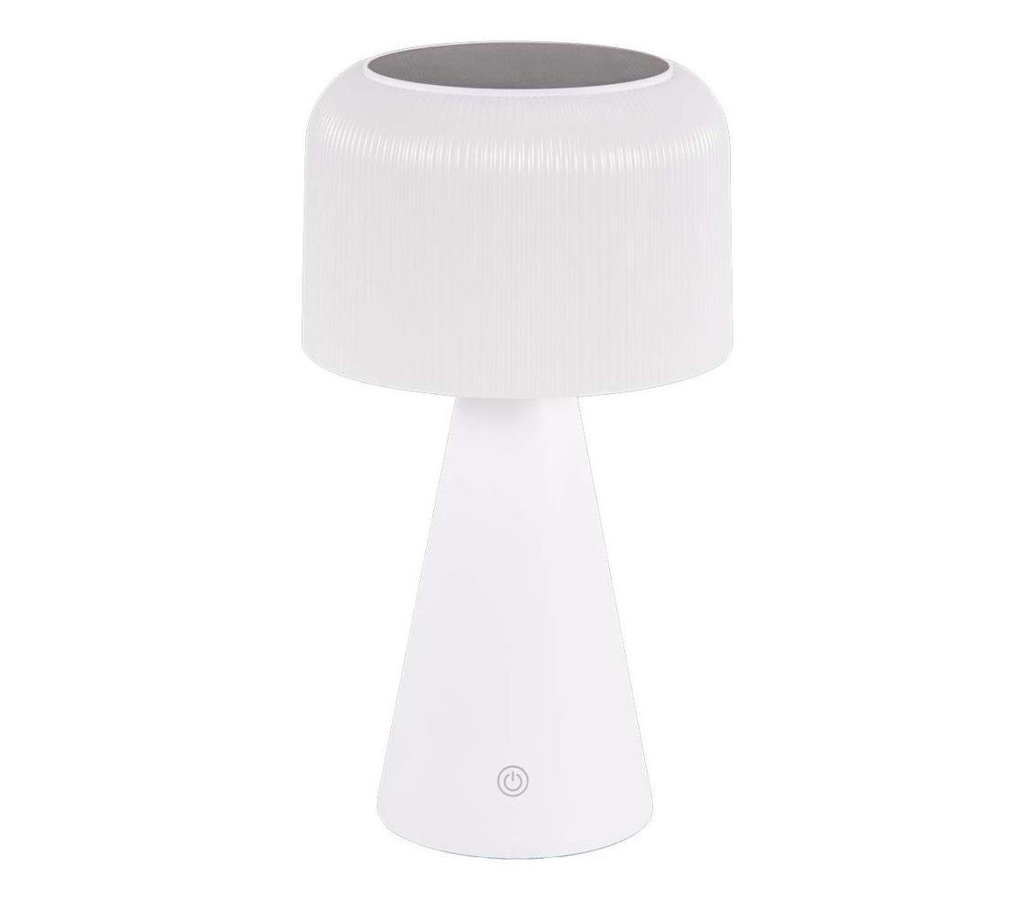 Donoci LED Stm. solárna stolná lampa LIMA LED/3,7V 1800 mAh 3000/4000/5000K IP44 biela