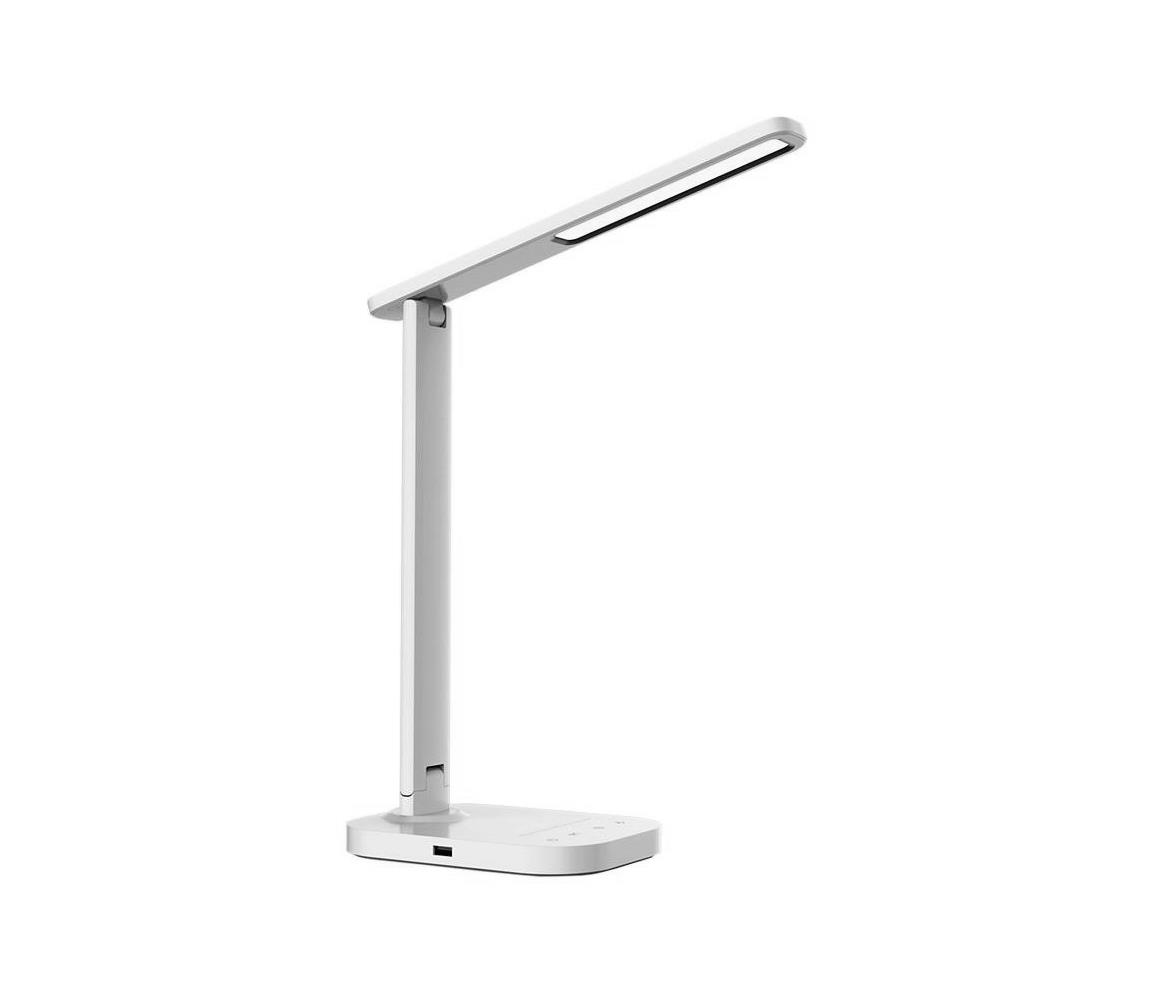 Donoci LED Stmievateľná dotyková stolná lampa s USB konektorom  KIARA LED/7W/230V biela