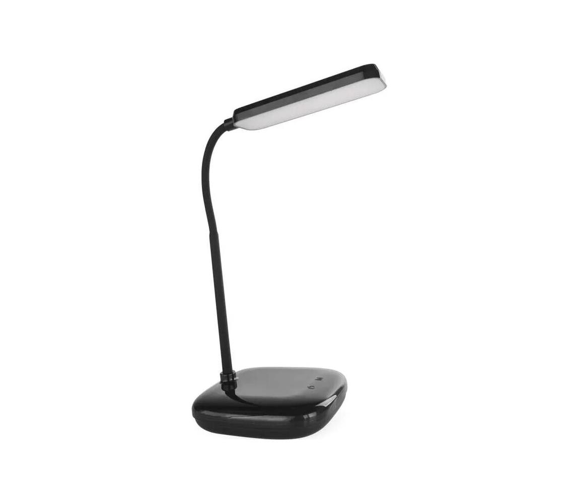Donoci LED Stmievateľná flexibilná stolná lampa LED/12W/230V 3000K/4000K/6500K čierna