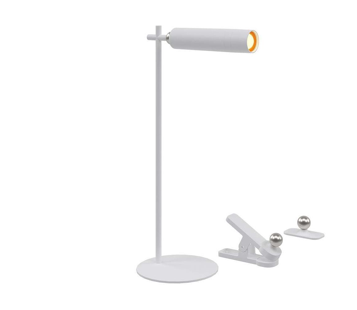 Donoci LED Stmievateľná magnetická stolná lampa LED/3W/5V 4000K 1500 mAh biela