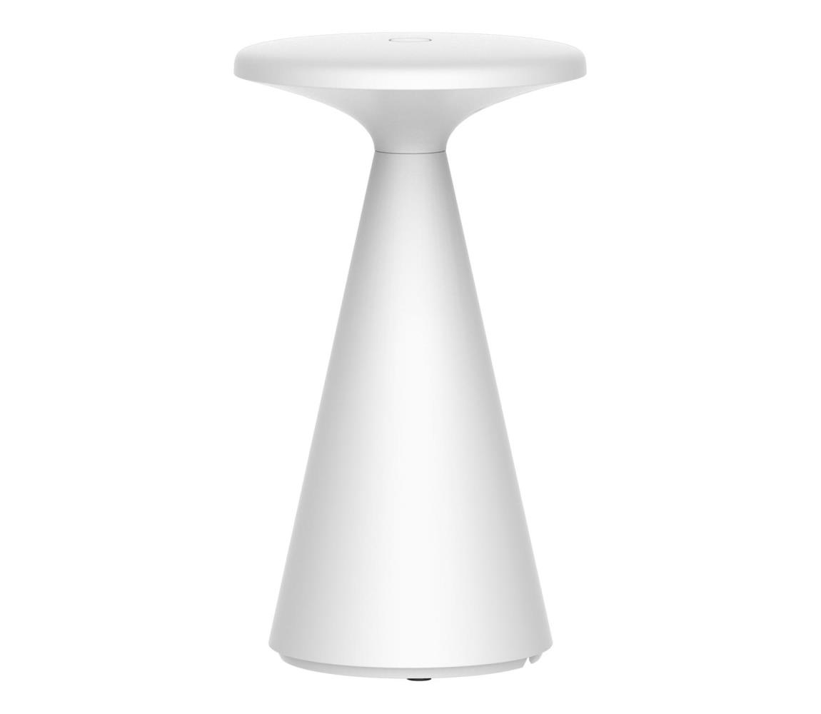 Donoci LED stmievateľná stolná lampa PAROS LED/1,8W/5V USB 1800 mAh IP44 biela