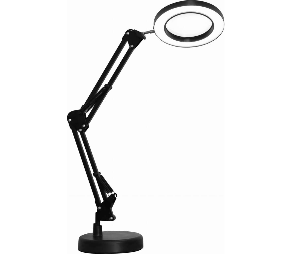 Donoci LED Stmievateľná stolná lampa s lupou LED/10W/230V 3000/4500/6000K