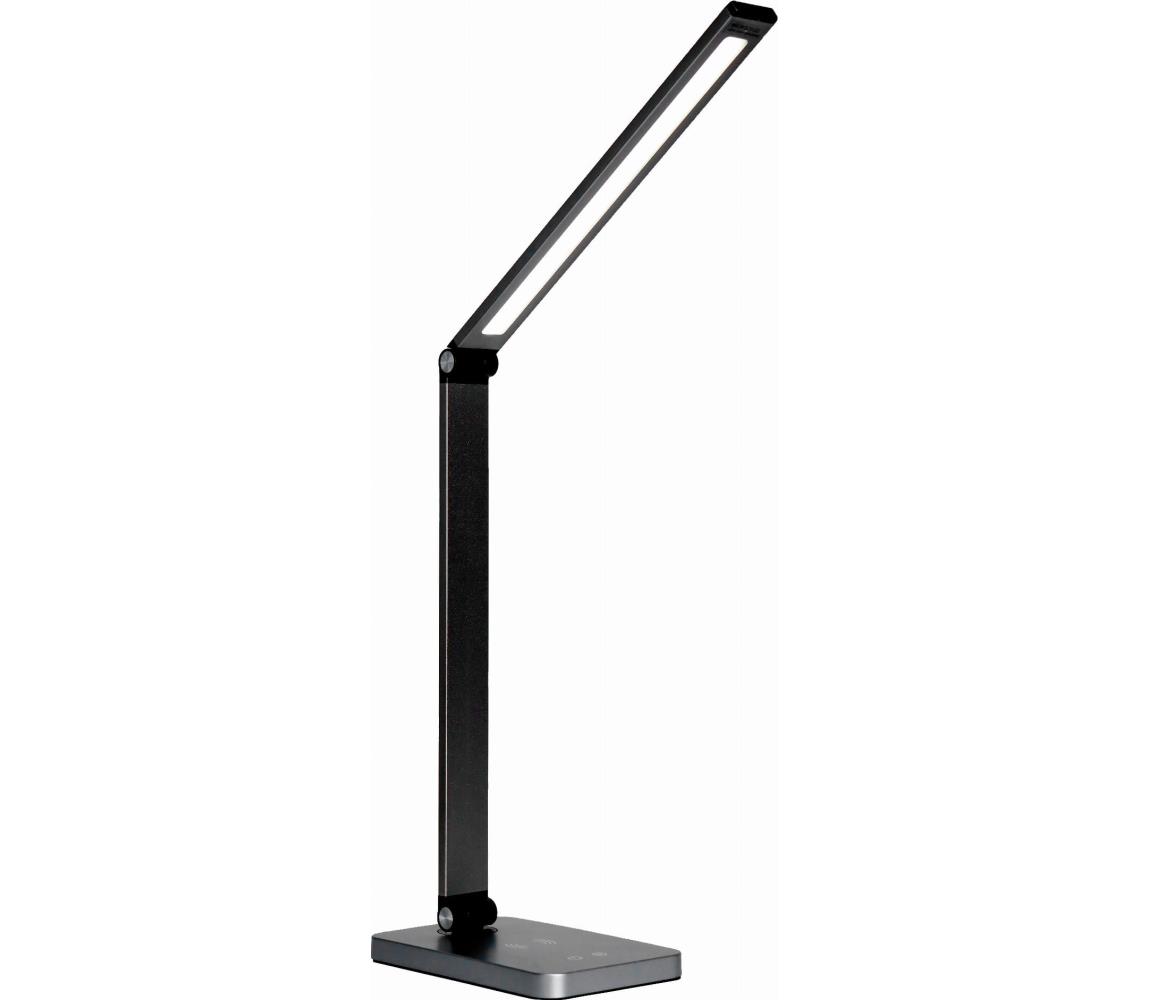 Donoci LED Stolná lampa s bezdrôtovou nabíjačkou LED/10W/230V čierna