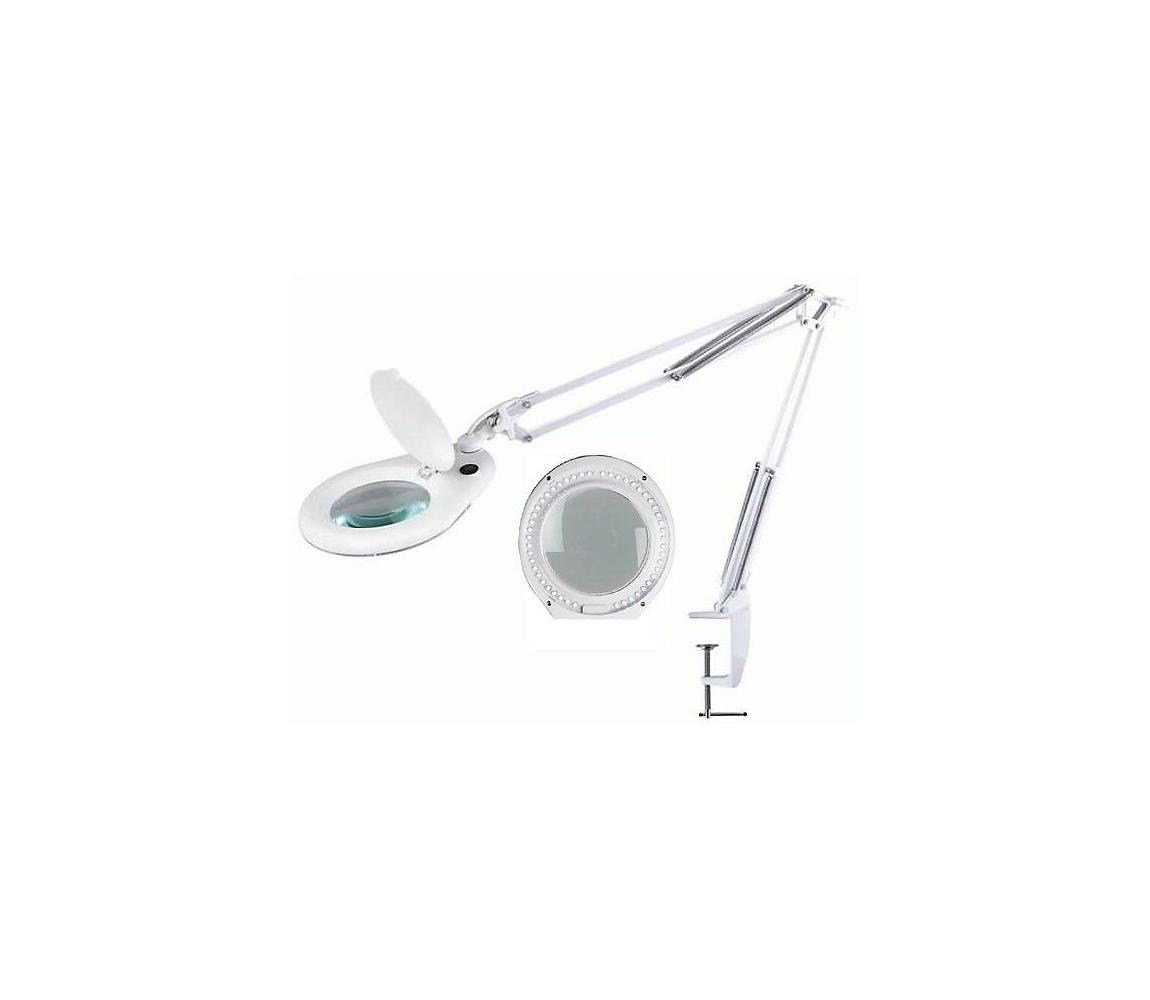 Donoci LED Stolná lampa s lupou a klipom LED/15W/230V