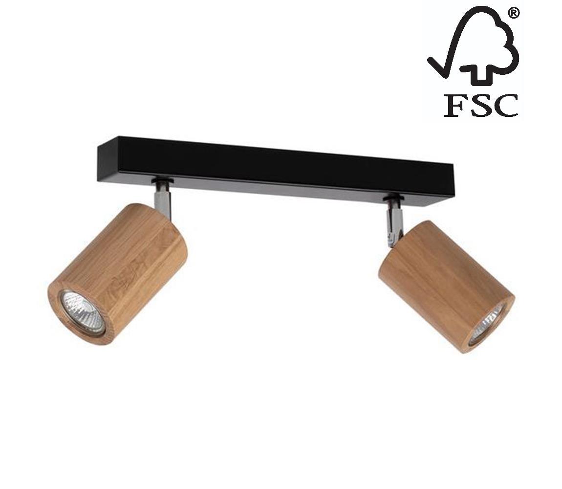 Donoci LED Stropné bodové svietidlo MATTI 2xGU10/5W/230V dub