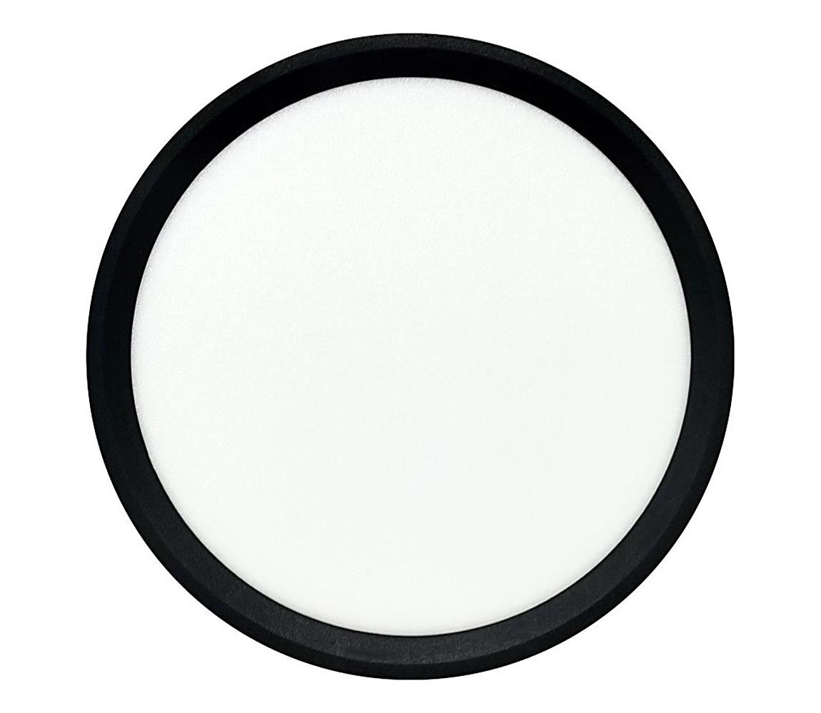 Donoci LED stropné svietidlo, 18 W, 230 V, 3000/4000/6500 K, priemer 23 cm, čierne 008 0001305