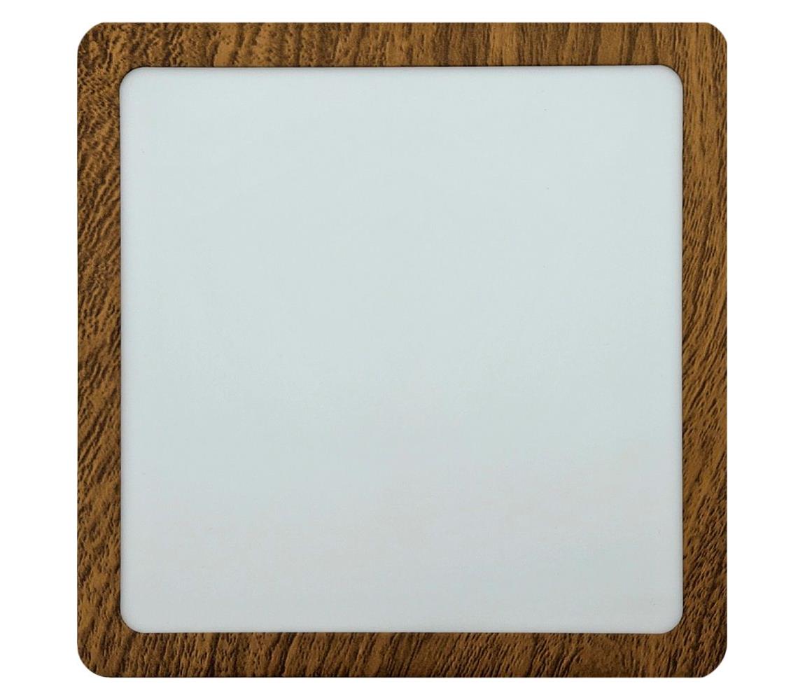 Donoci LED Stropné svietidlo BLOCK LED/18W/230V 4200K 22x22 cm hnedá