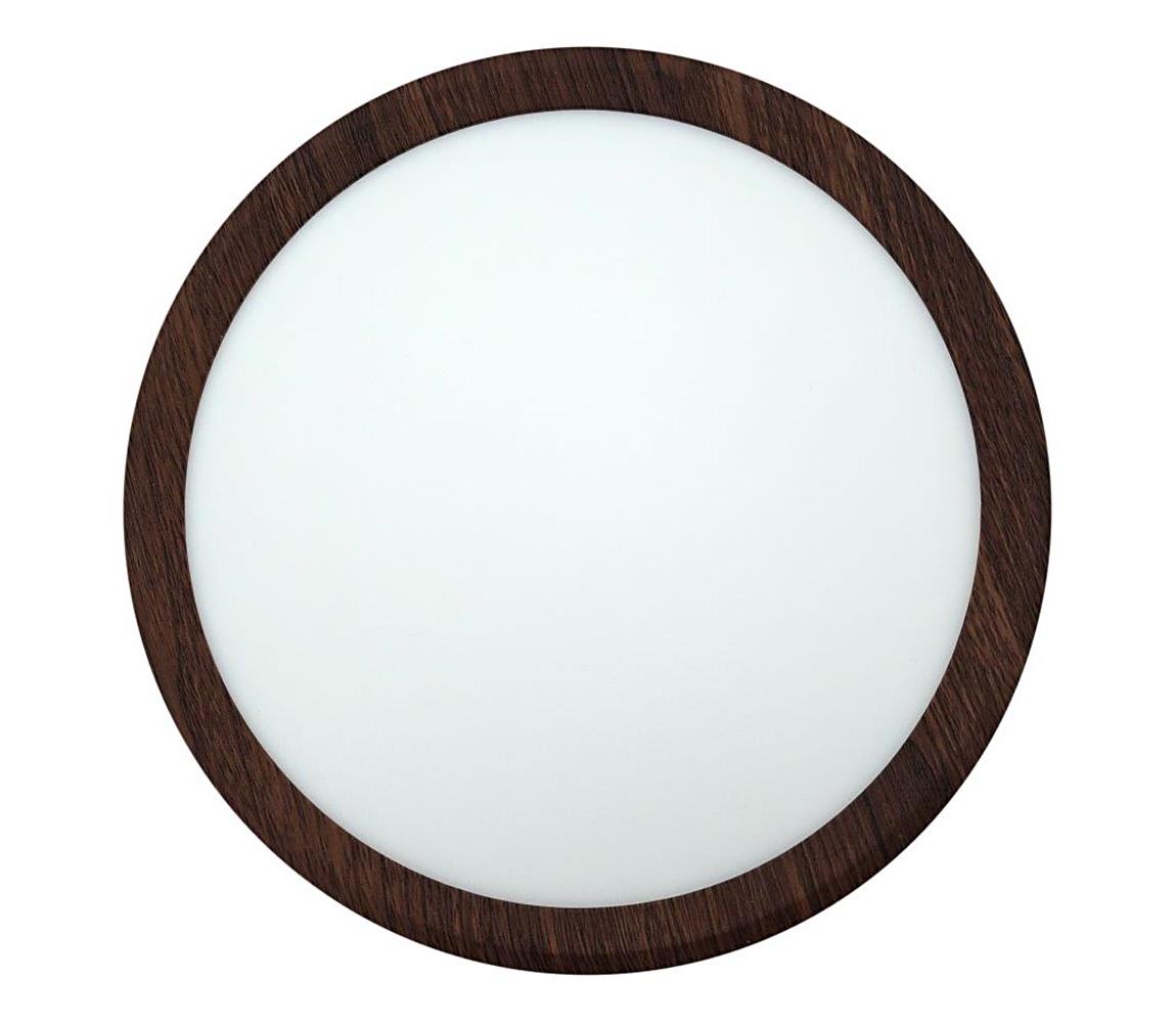 Donoci LED stropné svietidlo LED/18W/230V s prepínateľnou teplotou svetla 3000/4000/6500K, priemer 23 cm, hnedé 008 0001307