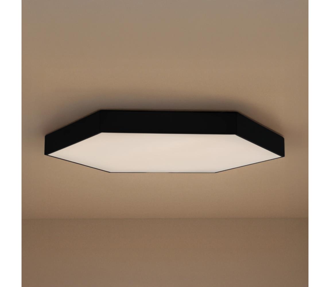 Donoci LED stropné svietidlo LED/200W/230V 3000/4000/6500K priemer 100 cm čierne CL7333