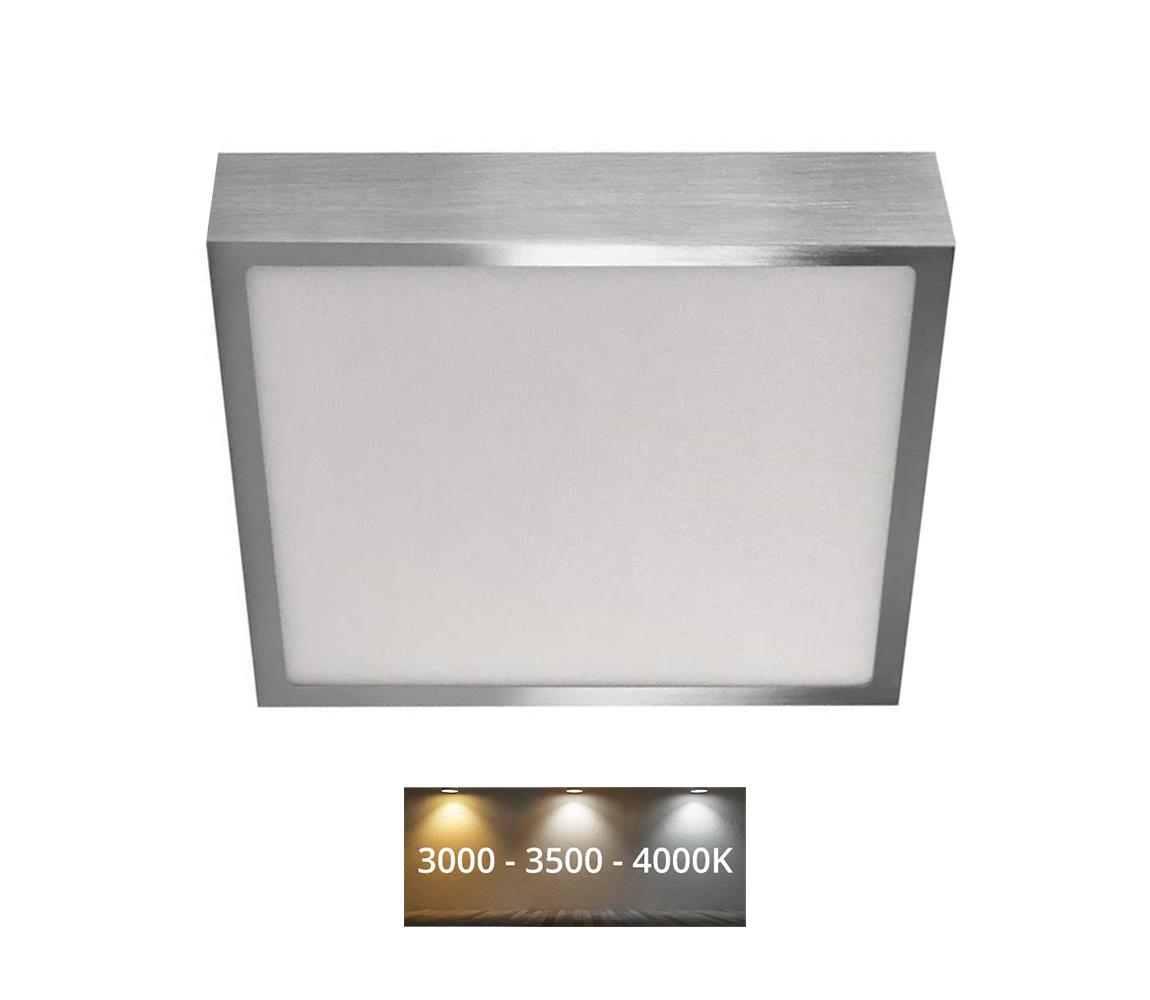 Donoci LED Stropné svietidlo LED/21W/230 3000/3500/4000K 22,5x22,5 cm chróm
