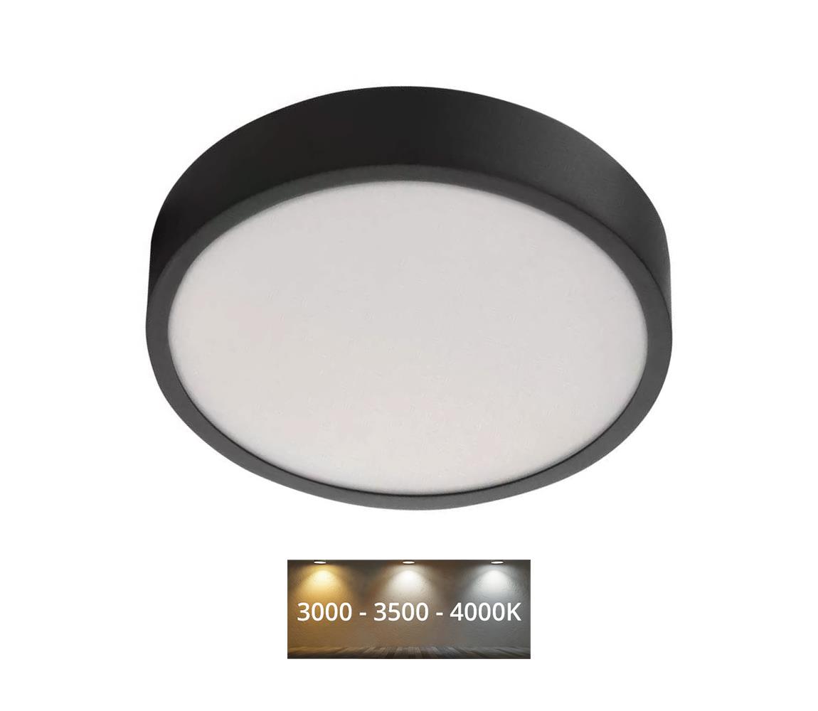 Donoci LED Stropné svietidlo LED/21W/230V 3000/3500/4000K pr. 22,5 cm čierna
