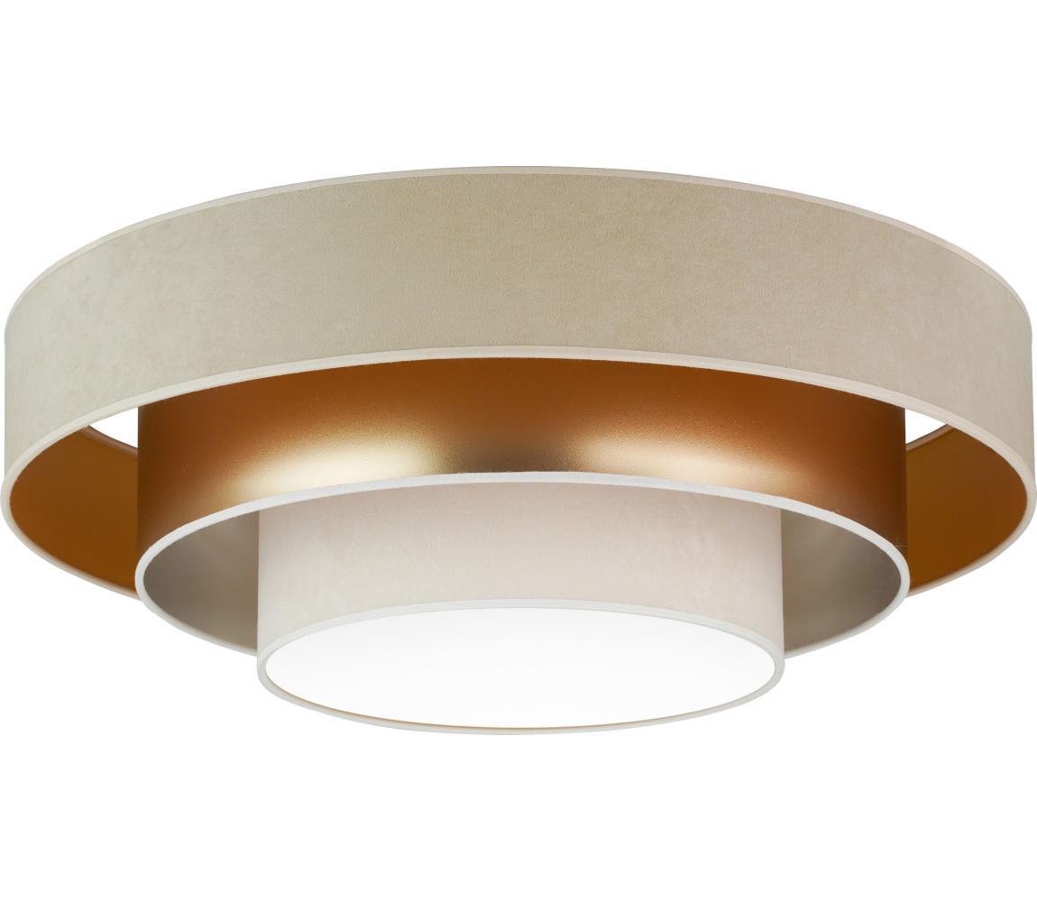 Donoci LED Stropné svietidlo LUNETA LED/26W/230V pr. 60 cm 4000K béžová/zlatá