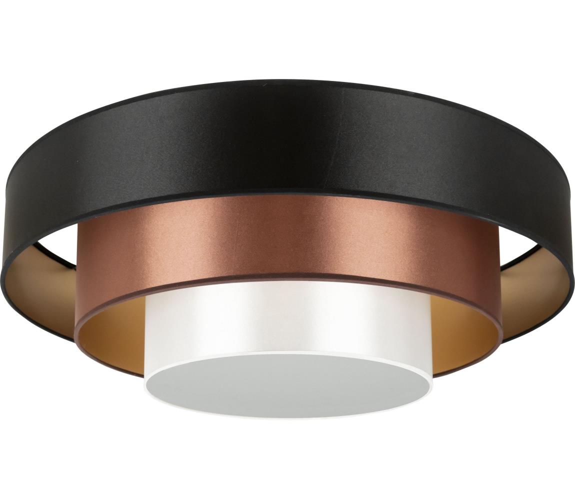 Donoci LED Stropné svietidlo LUNETA LED/26W/230V pr. 60 cm 4000K čierna/medená